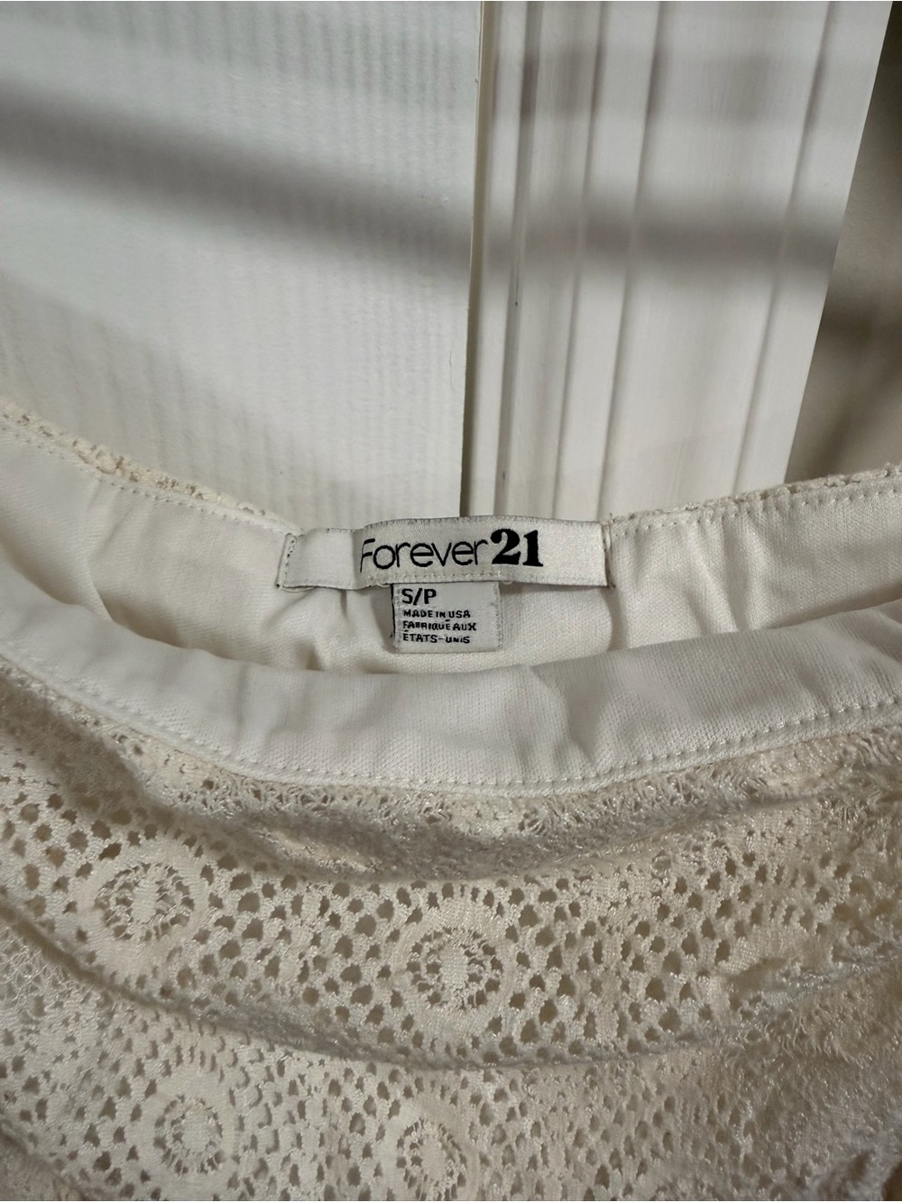 Forever 21 Ivory Strapless Lace Slip Dress - Picture 3 of 3